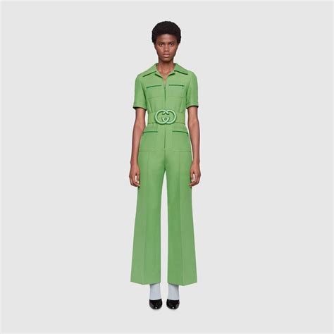 gucci green jumpsuit|gucci jumpsuit for women.